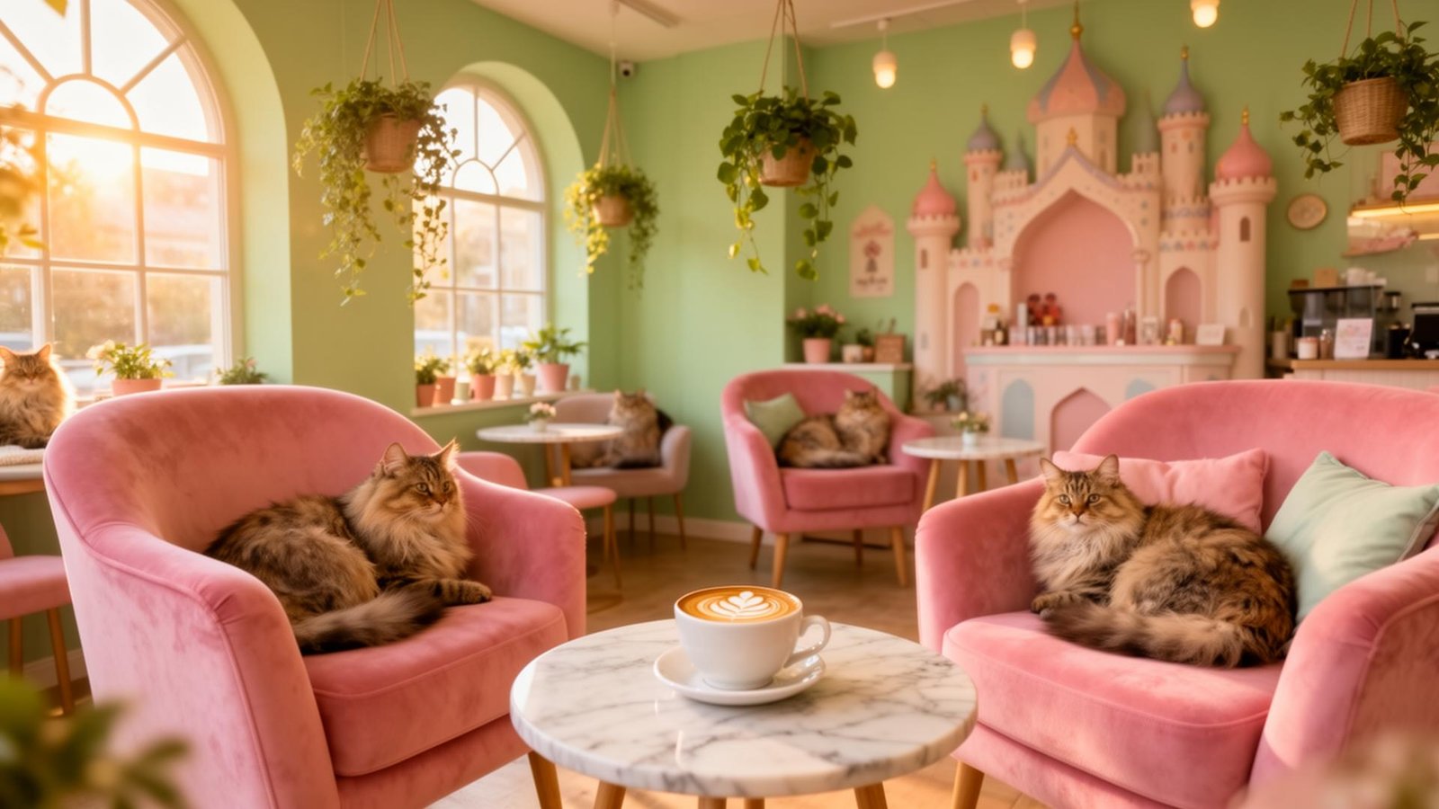 cat and coffe image.